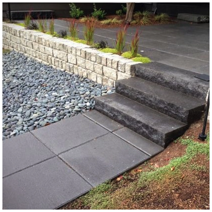 Black Basalt Tiles For USA Farmhouse Landscaping Projects