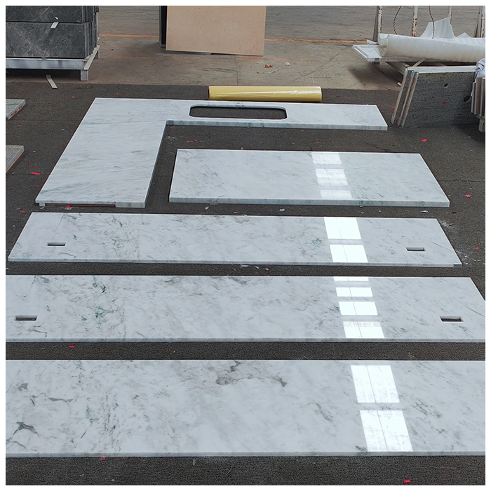 White Marble Kitchen Countertops