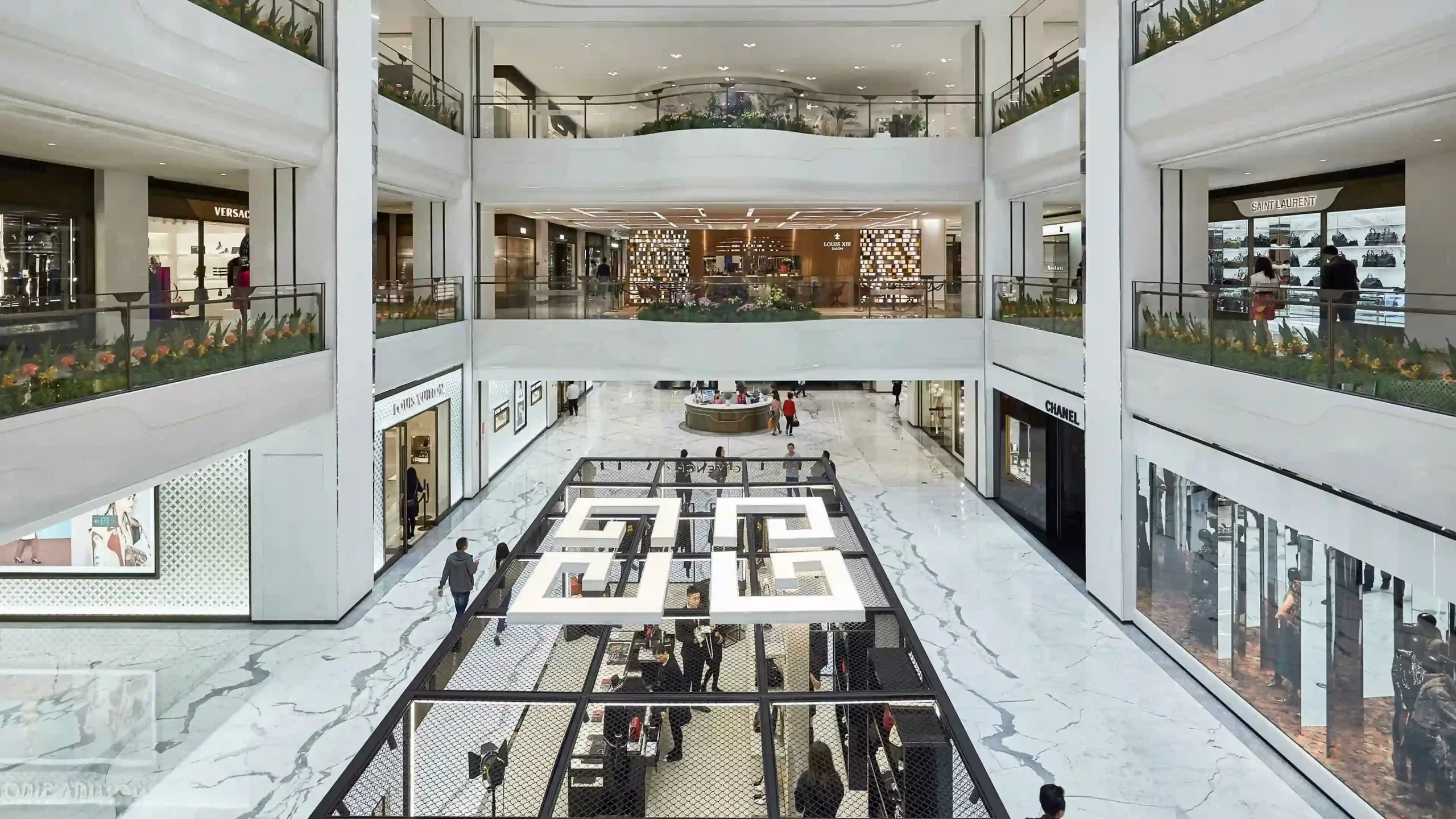 6 Lüks Butik AVM Lobi Projeleri İçin Statuario Beyaz Mermer Yer Karosu
