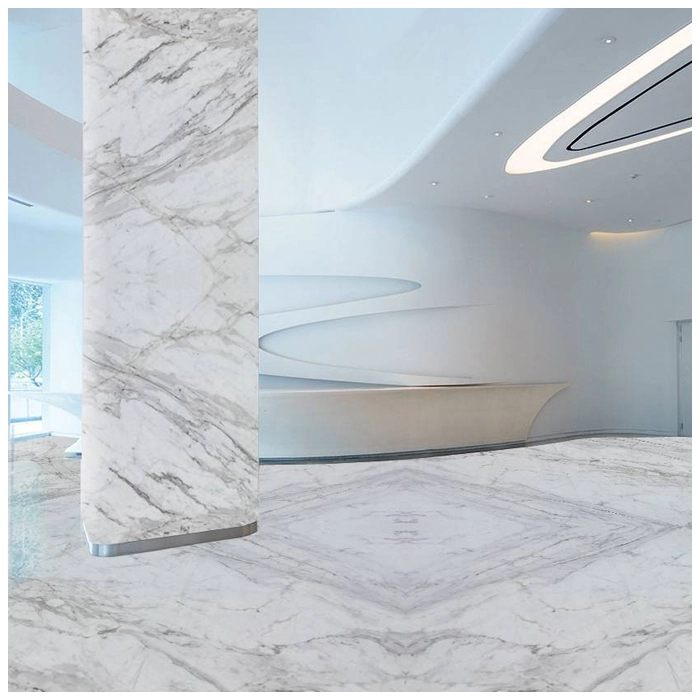 Volakas Marble Tile For Office Building Lobby Projects MQ STONE
