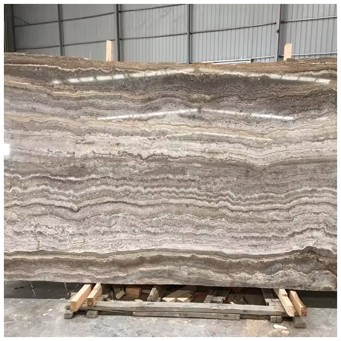 Persian Silver grey travertine slab