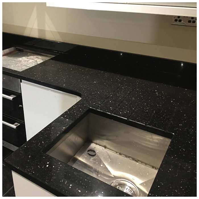 Black Galaxy Granite Kitchen Countertops Supplier MQ STONE