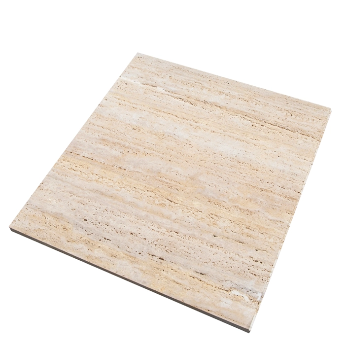 Beige Travertine Honed and unfilled Tile
