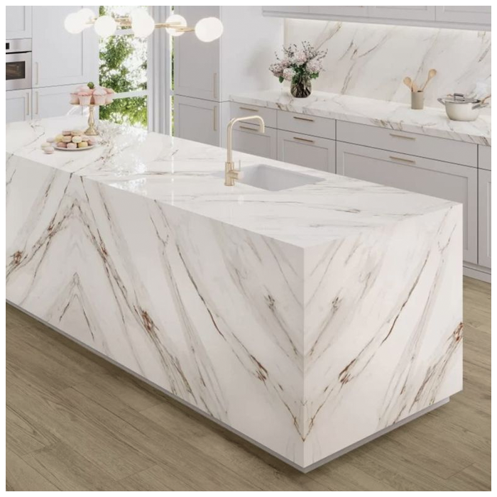 Calacatta Gold Quartz Kitchen Countertops Wholesales MQ STONE