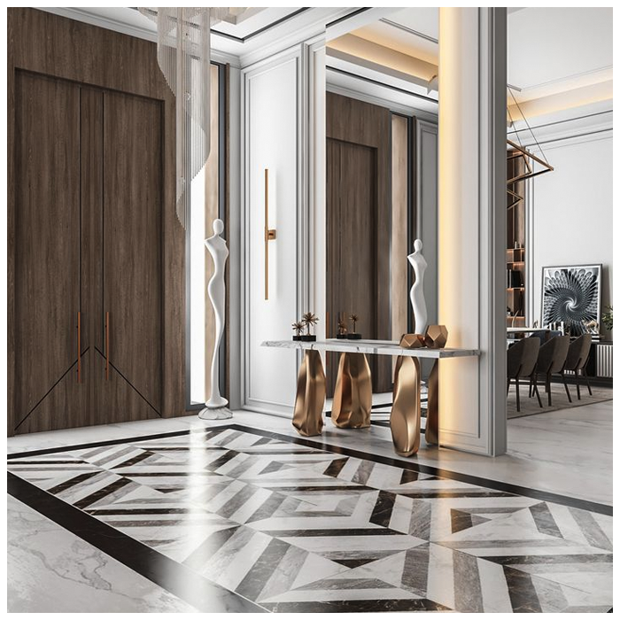 Natural Marble Flooring Tiles For Villa Lobby Projects MQ STONE