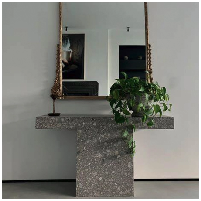 Консольный столик Ceppo из серого мрамора поставщик MQ STONE