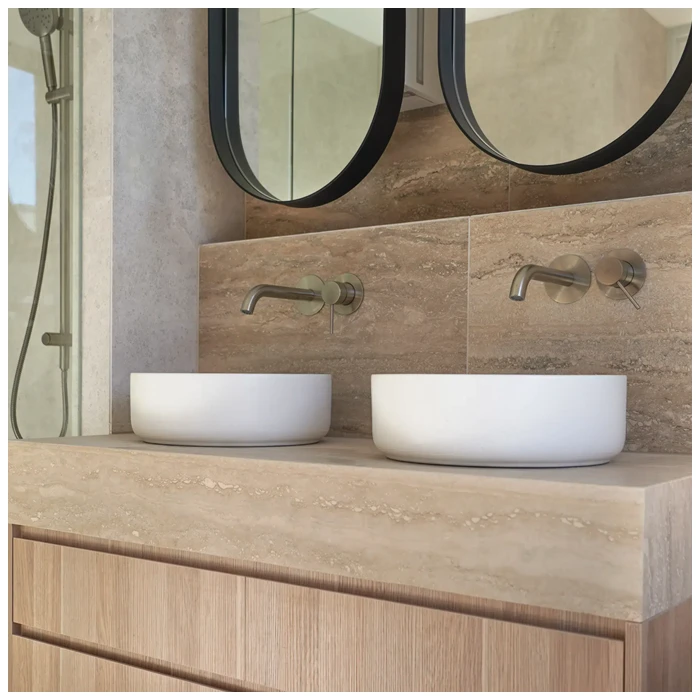 Roman Beige Travertine Vanity Tops MQ STONE Roman Beige Travertine Vanity Tops MQ STONE